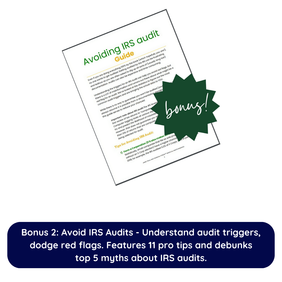 Understand your financial position with the IRS. Understand audit triggers, dodge red flags and avoid IRS audits.