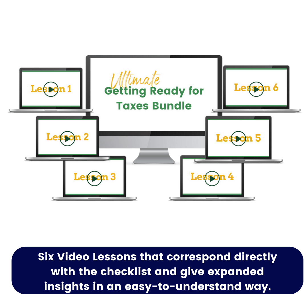 Feel confident during tax filing season. Our ultimate Getting ready for taxes bundle has you covered!