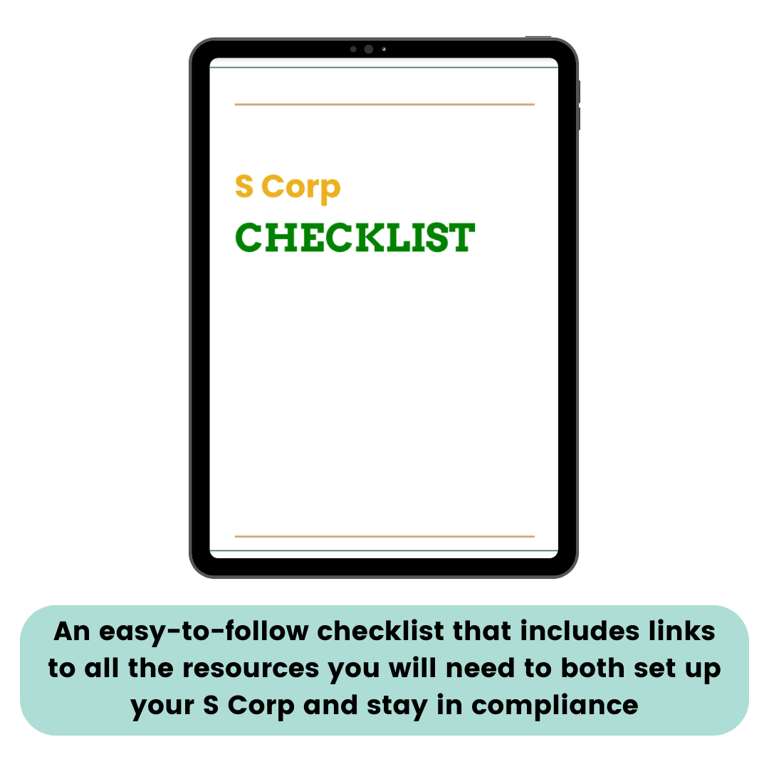 This S Corp checklist will show you how to create a tax strategy for s-corp entities. This is an easy-to-follow checklist that includes links to all the resources you will need to both set up your S Corp and stay in compliance.