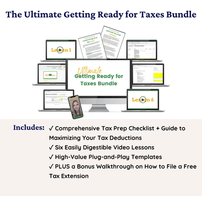 The Ultimate Getting Ready For Taxes Bundle. Know exactly what to put in your tax preparation software by completing our comprehensive tax prep checklist.