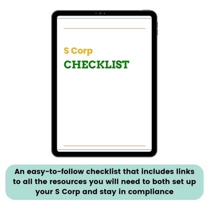 This S Corp checklist will show you how to create a tax strategy for s-corp entities. This is an easy-to-follow checklist that includes links to all the resources you will need to both set up your S Corp and stay in compliance.