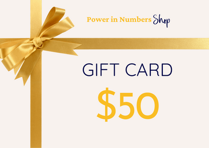 Gift Financial Literacy $50 gift card representing an intermediate step in financial empowerment